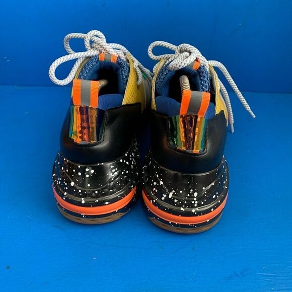 Steve Madden Men's Cliff Chunk Sneakers Green, Gray, Yellow, Blue sz 12 - Picture 3 of 8